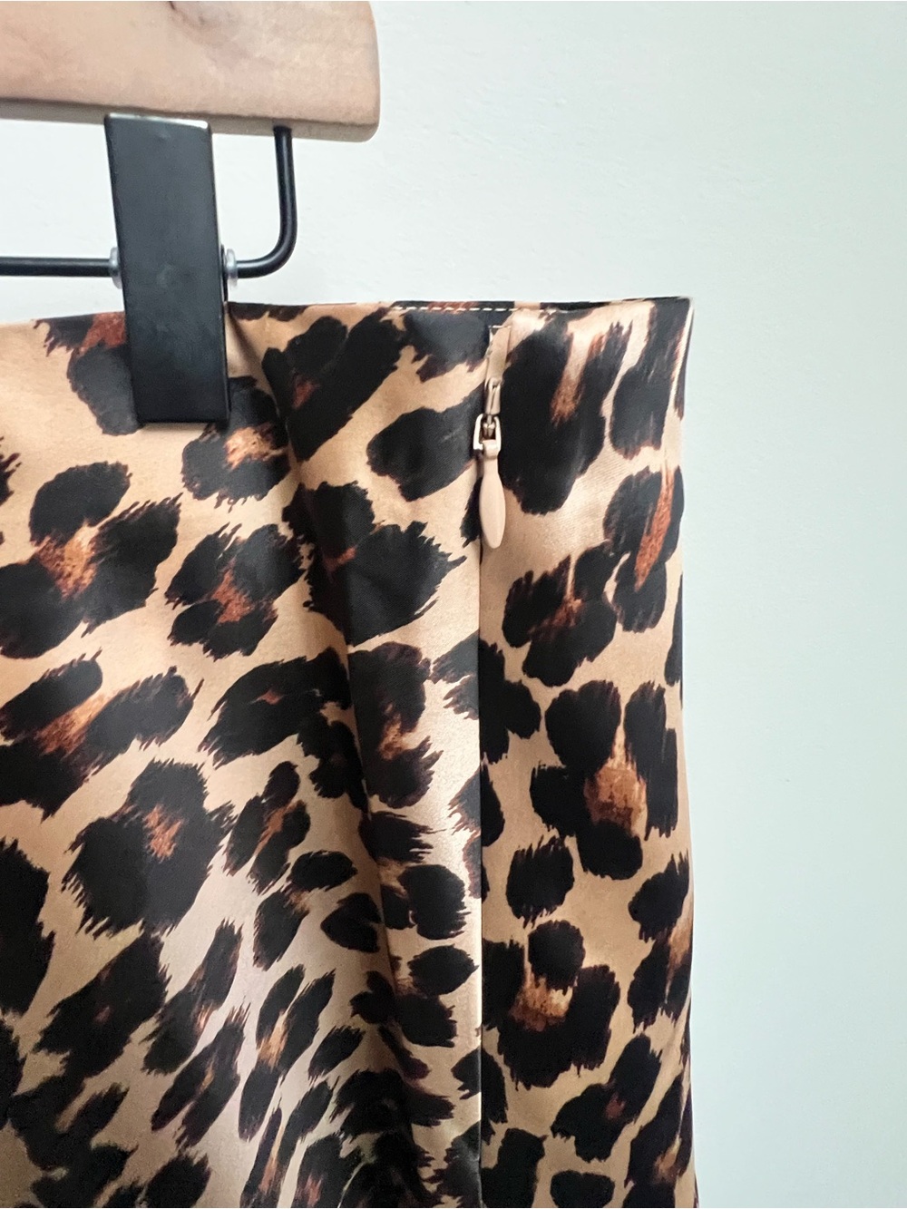 Talbots Satin Maxi Skirt OPULENT OCELOT Leopard Animal Print 16 Elegant Luxury - Picture 8 of 12